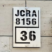 لوحة عنوان بيتك ورقم الفلة ( 7 )