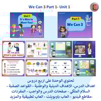 We Can 3- Part 1-Unit 1 عروض تقديمية