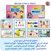 We Can 1-Part 1-Unit 5 عروض تقديمية