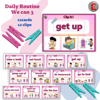 Daily routine الروتين اليومي والمشابك