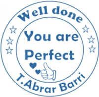 ختم دائري انجليزي ( حدد اللون والشكل )