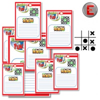 تك تاك تو (9 بطاقات و 10 اكس او ممغنط )