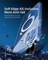 كفر حماية ابل ايفون 12 شفاف يدعم الشحن اللاسلكي