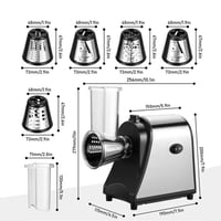 قطاعة و مبشرة و مطحنة كهربائية 3 في 1