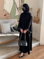 عباية تطريز اكمام وكتف