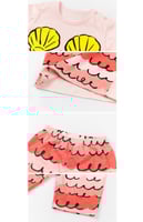 طقم حورية البحر من القطن للفتيات