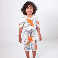 بيجامة شورت برسومات الديناصورات