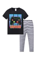 بيجامة قطنية برسمة يد بلاستيشن