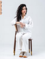 قميص كتان كم طويل (سكري)