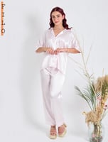 طقم بجاما قطعتين - بنك