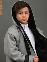 فروه رصاصي جلد أسود