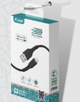 ليون اكس- كيبل ايفون يو اس بي بطول متر قماش