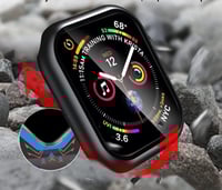 غطاء حماية واقي شاشة للساعة اسود