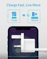 انكر - شاحن جداري بيدي تقنية الشحن السريع 20واط