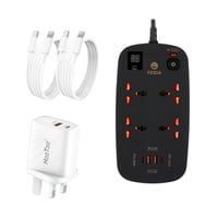 عرض توصيلة ذكية وفيش و 2 كيابل بطول متر ايفون