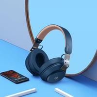 سماعة راس بلوتوث لون كحلي من كيو فكس