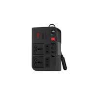 جرين - شاحن سيارة مع موزع كهربائي بقوة 300 واط جري...