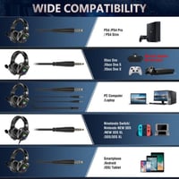 سماعة رأس سلكية K8 مخصصة للألعاب بميكرفون واضاءة م...