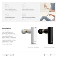 جهاز مساج لاسلكي تسخين و تبريد بورودو - ابيض