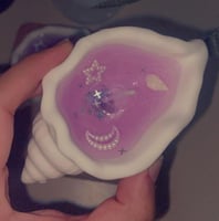 شمعة صدفة البحر بزيت عطري للاسترخاء