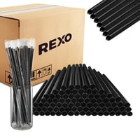 كرتون مصاصات اسود - 20 ربطة كل ربطة 100 قطعة