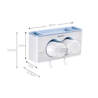 منظم أدوات الحمام متعدد الاستخدام – تصميم جداري مع...