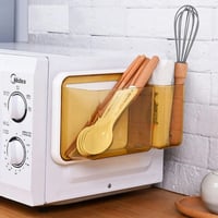 منظم جداري شفاف مزدوج بدون حفر