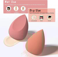 اسفنجات مكياج لتوزيع كريم الأساس والكونسيلر – 3 قط...