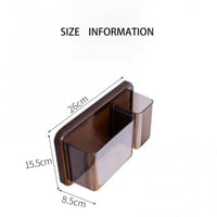 منظم جداري شفاف مزدوج بدون حفر