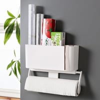 منظم تخزين لاصق مع قاعدة منديل المقاس : 13.5*8.2*2...