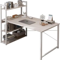 مكتب كمبيوتر مع ارفف