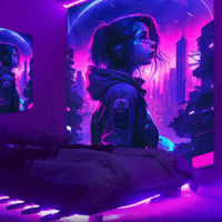 لوحة قماشية بلاك لايت - فورونو