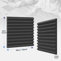 الواح عازلة للصوت من اسفنج ستوديو مقاوم للصوت للجد...