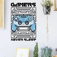 ٍستيكر جدارى - اللاعبين لا ينامون
