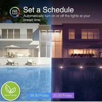 مفتاح انارة ذكي اسود رباعي