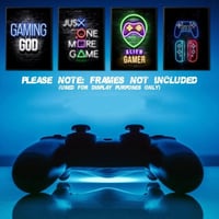 6 قطع بوسترات مضئية مع انارة البلاك لايت