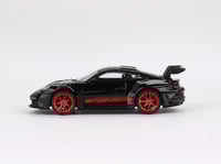 Porsche 911 (992) GT3 RS Black with Pyro Red 1:64...
