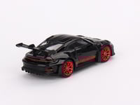 Porsche 911 (992) GT3 RS Black with Pyro Red 1:64...
