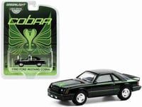 Ford Mustang Cobra 1980 Black with Green Cobra Hoo...