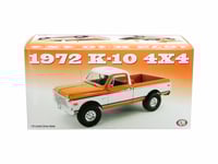 Chevy K10 4x4 Pickup Truck 1972 Orange and White 1...