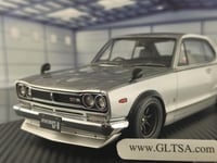 Nissan Skyline 2000 GT-R (KPGC10) Silver 1:18 Igni...