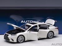 LEXUS LS500 h SONIC WHITE METALLIC/CRIMSON & BLACK...