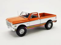 Chevy K10 4x4 Pickup Truck 1972 Orange and White 1...