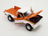 Chevy K10 4x4 Pickup Truck 1972 Orange and White 1...