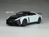 Nissan GT-R50 White / Black 1:18 GT Spirit GT853