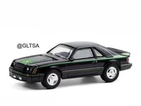 Ford Mustang Cobra 1980 Black with Green Cobra Hoo...