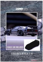 Ferrari F40 LBWK Chrome Black 1:64 Inno Models IN6...