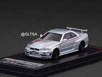 Nissan Skyline Nismo R34 GT-R Z-tune Silver 1:64 I...