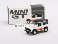 Land Rover Defender 90 Wagon White 1:64 MINI GT MG...