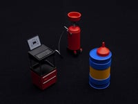 Garage Kit Set (Version 2) 1:18 AUTOart 49111